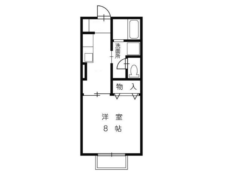 原女鳥羽ハイツ　Ｂ棟 間取り