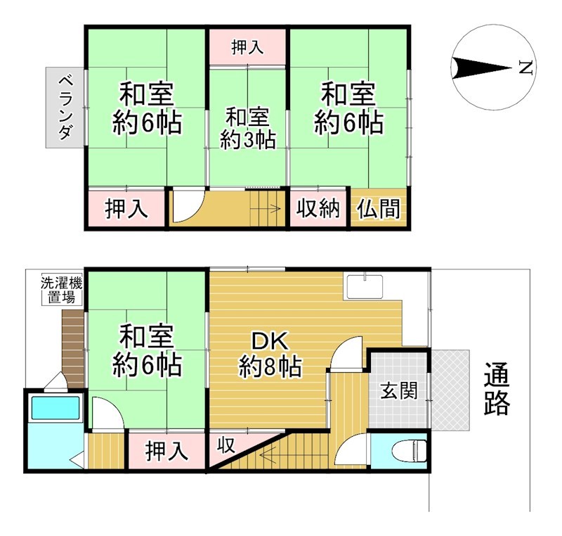 勧進橋町貸家 間取り