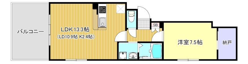 コモンズ御所南 間取り