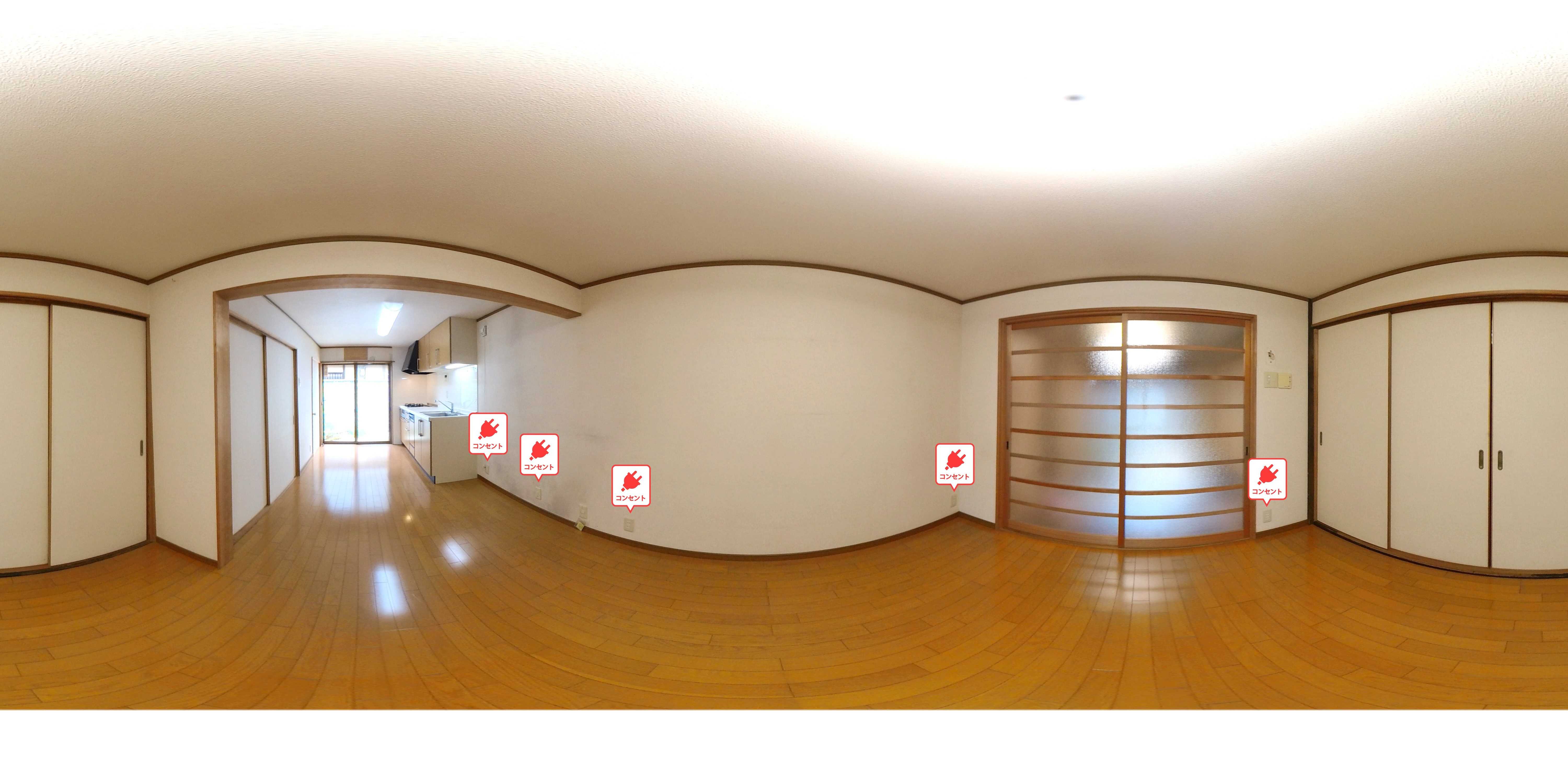 紫野上築山町貸家（33番） リビング