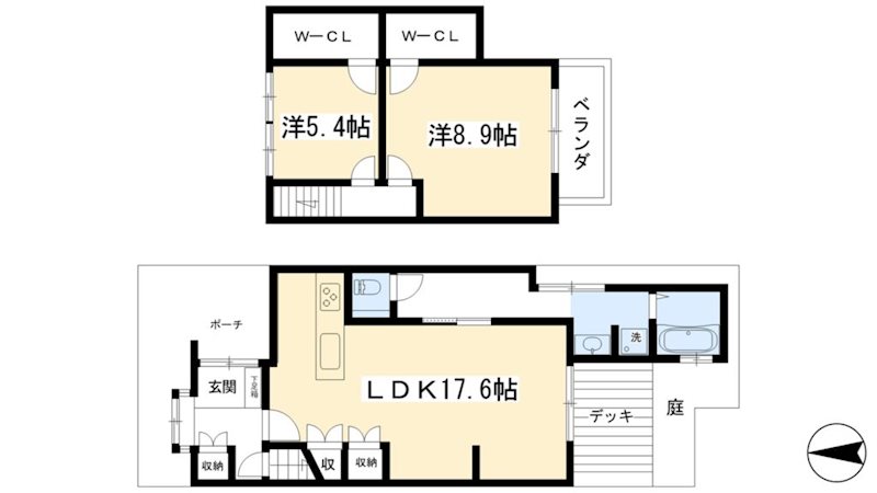 小山元町京町家 間取り
