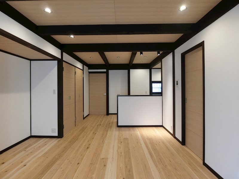 小山元町京町家 リビング