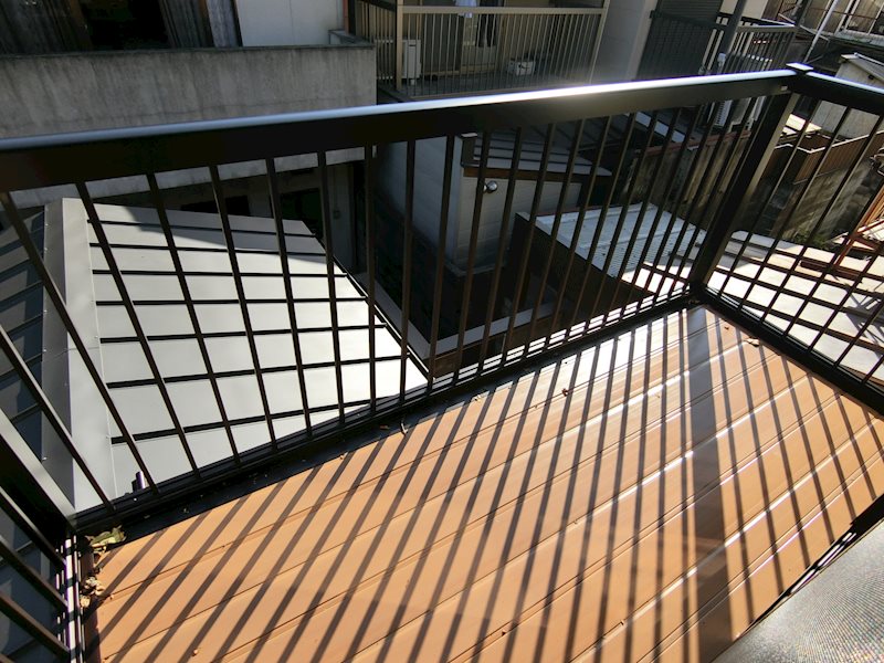 小山元町京町家 ベランダ