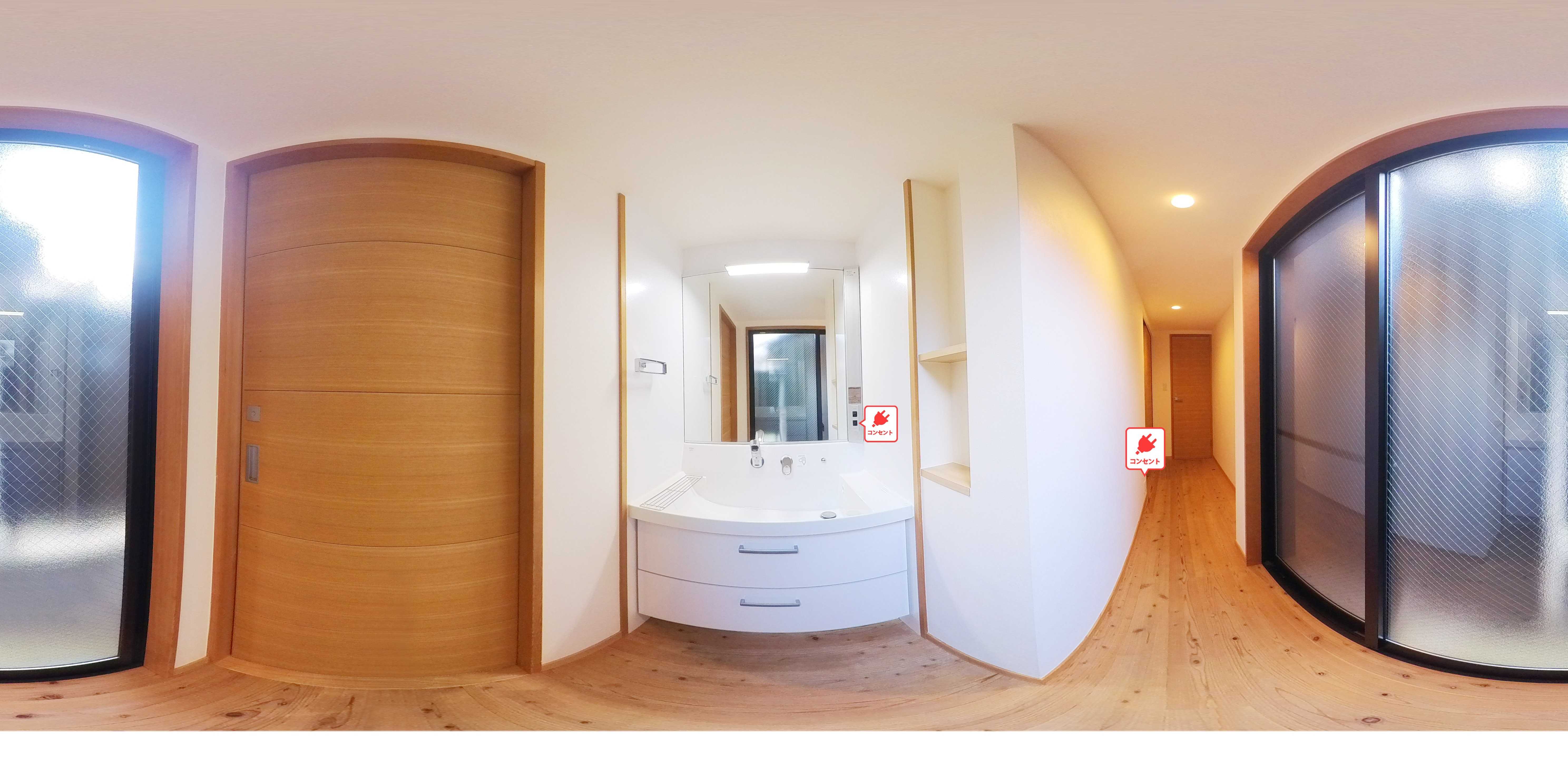 小山元町京町家 洗面所