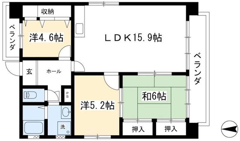 嶋津マンション 間取り