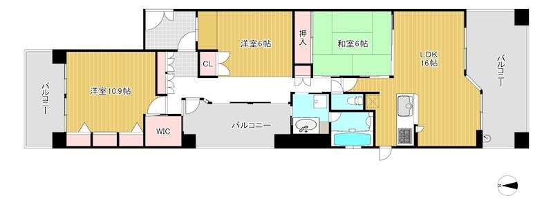 グランクール河原町二条 間取り