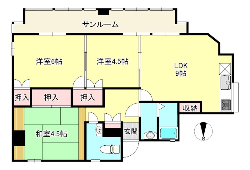 ホワイトハイツ 間取り