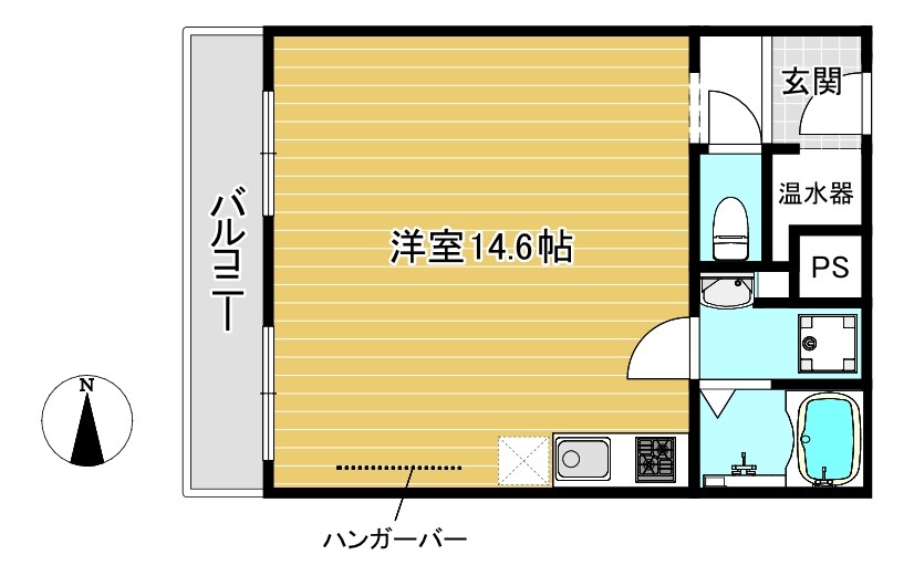 百万遍ハイツ 間取り