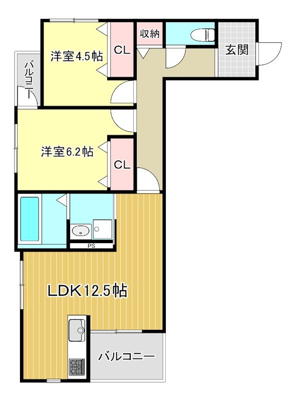 Plume葛野三条 間取り