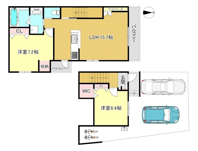 HEBEL MAISON 紫野 間取り