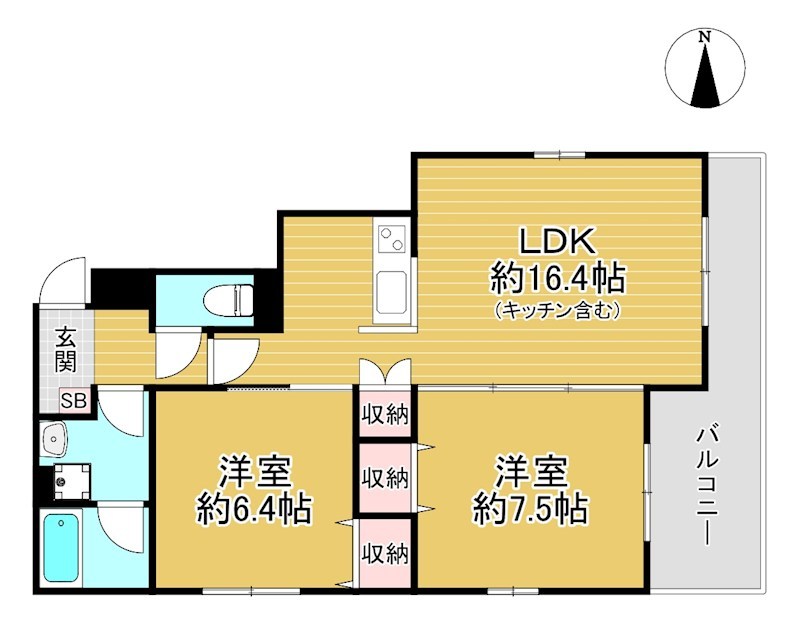 Kalan新町三条 間取り