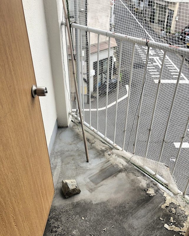 祇園1丁目アパート ベランダ