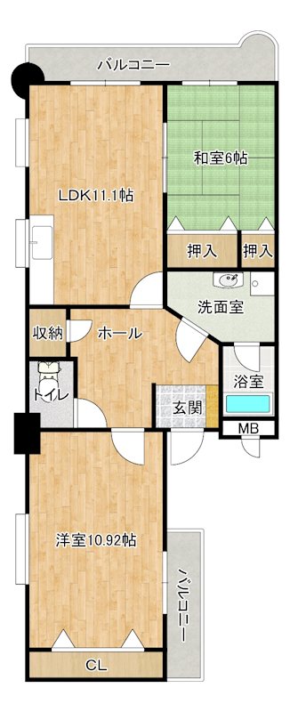 ガーデンパレスやひろ 間取り