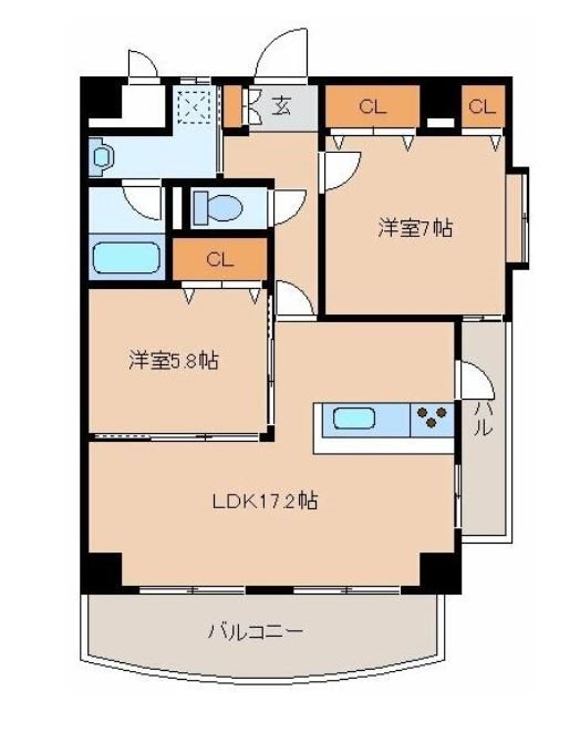 ガーデンパレスやひろⅡ 間取り