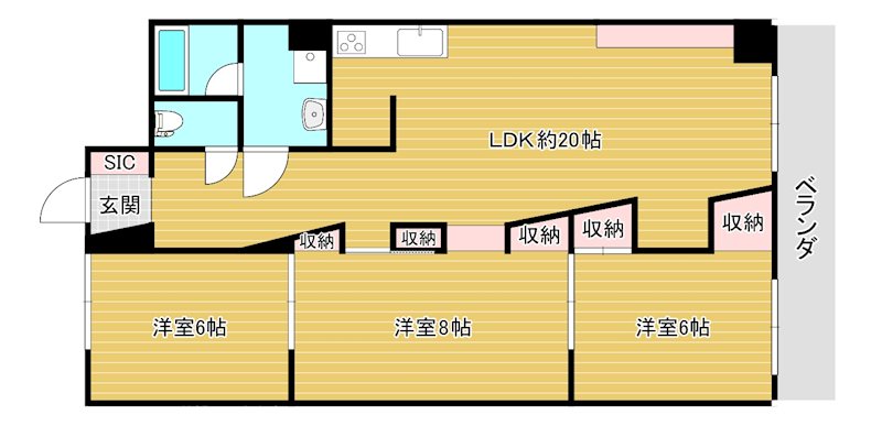 コープ野村大手町Ⅱ 間取り