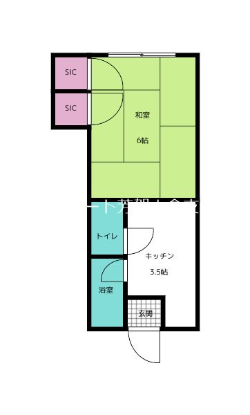 コーポ伊奈 間取り