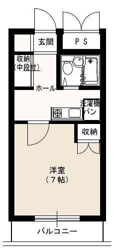 ベルハウス和地山A 間取り