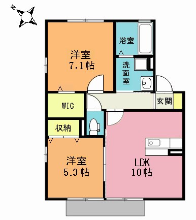 ヴューテラスD 間取り