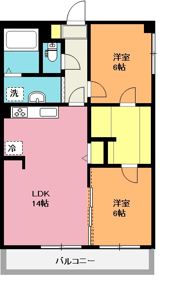 サニーハイツ中妻 間取り