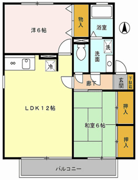 ハイツサンバレー 間取り