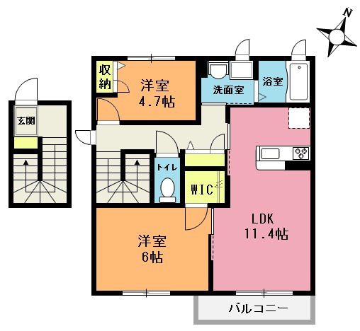 クオリティーハイムⅢ  間取り