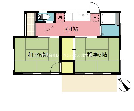 鴻巣市小松3丁目貸家3 間取り