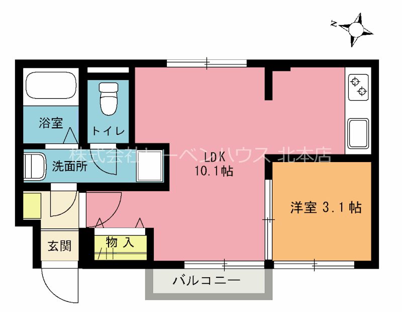 アムール・ナカマチ 間取り