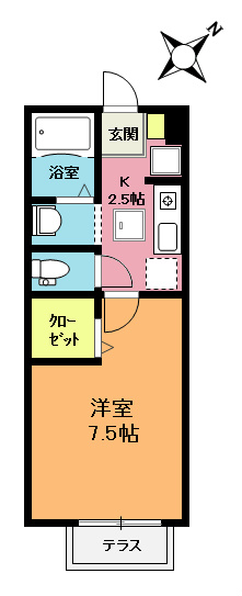 マーサ・クレスト　Ⅲ 間取り