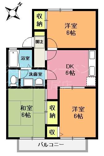 プレジオ大沢B 間取り