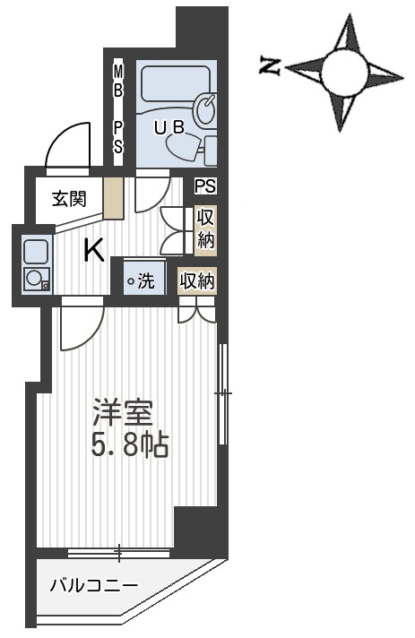 コスモスパジオ浦和常盤 間取り
