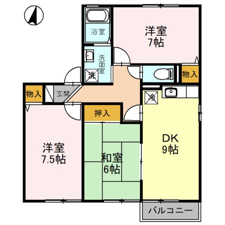 ホワイトハイツ白樺 間取り