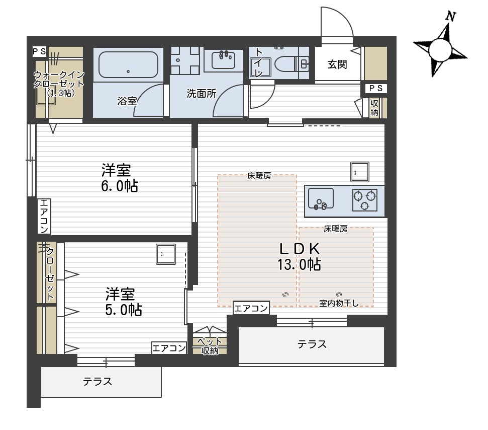 イル・ラシーヌⅣ 間取り