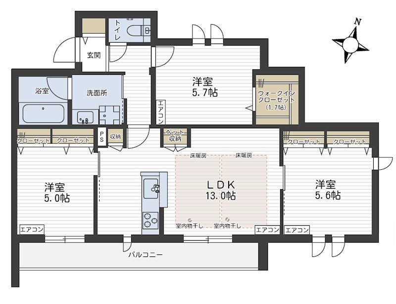 イル・ラシーヌⅣ 間取り