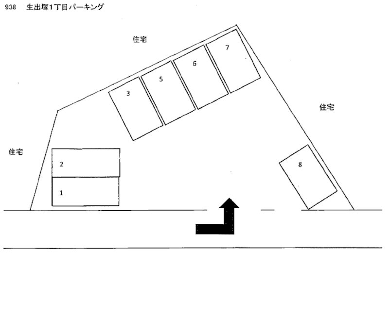 生出塚1丁目パーキング（00938-P001） 間取り