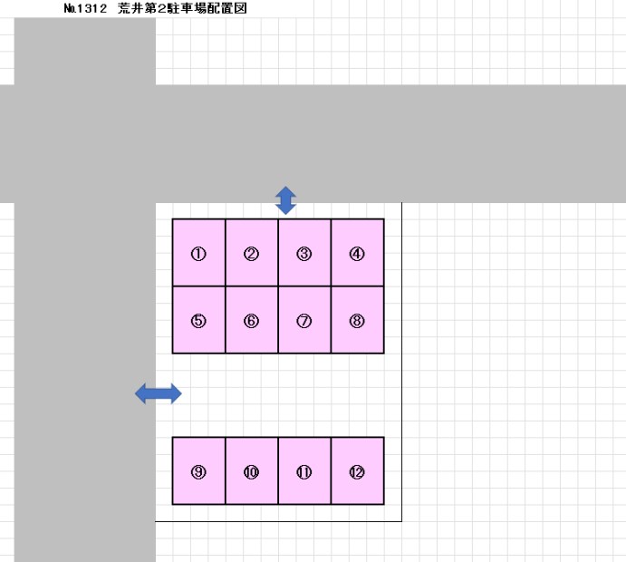 荒井第２駐車場 間取り