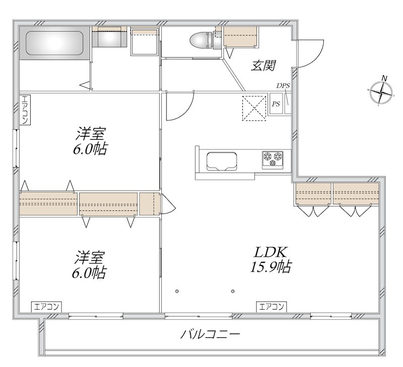 グランドゥール　ソレイユ　浦和Ⅱ 間取り