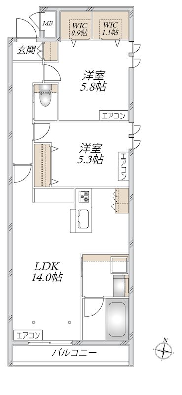 （仮称）浦和区常盤９丁目メゾン 間取り