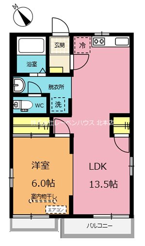 カーサボニータＤ棟 間取り