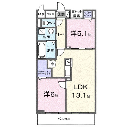 コスモステラス　イースト 間取り