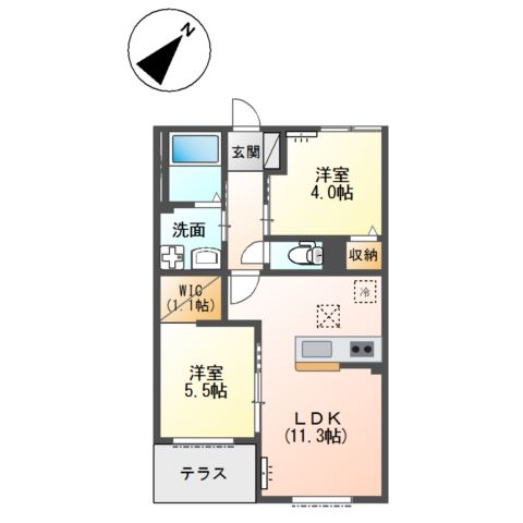 エスポワール　ESPOIR 間取り