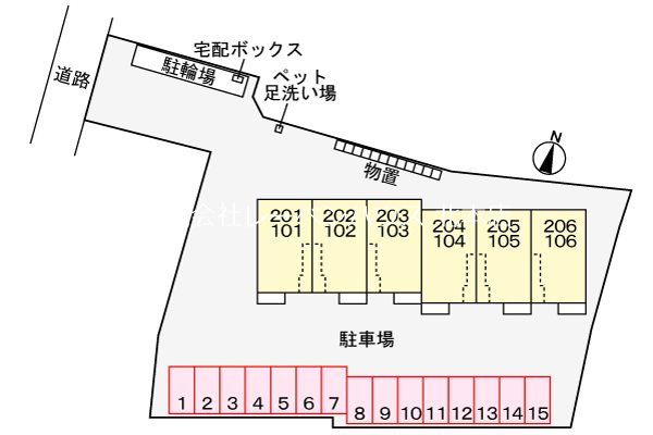 ラナンキュラス 駐車場
