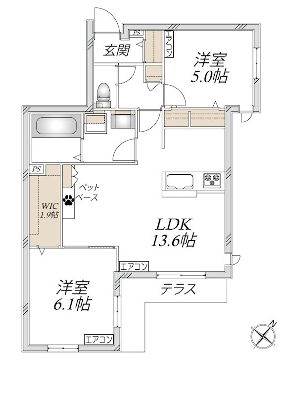 レザンテラス 間取り