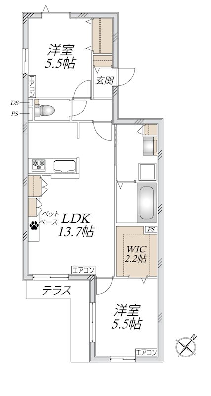 レザンテラス 間取り