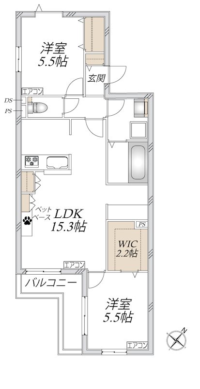 レザンテラス 間取り