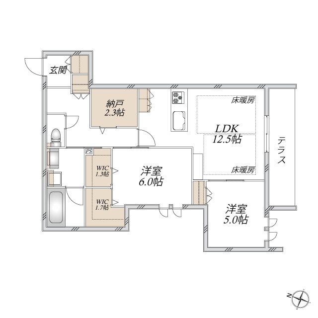 （仮称）蕨市中央２丁目メゾン 間取り