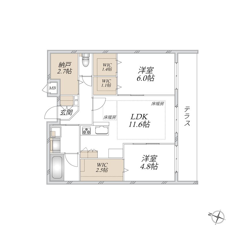 （仮称）蕨市中央２丁目メゾン 間取り