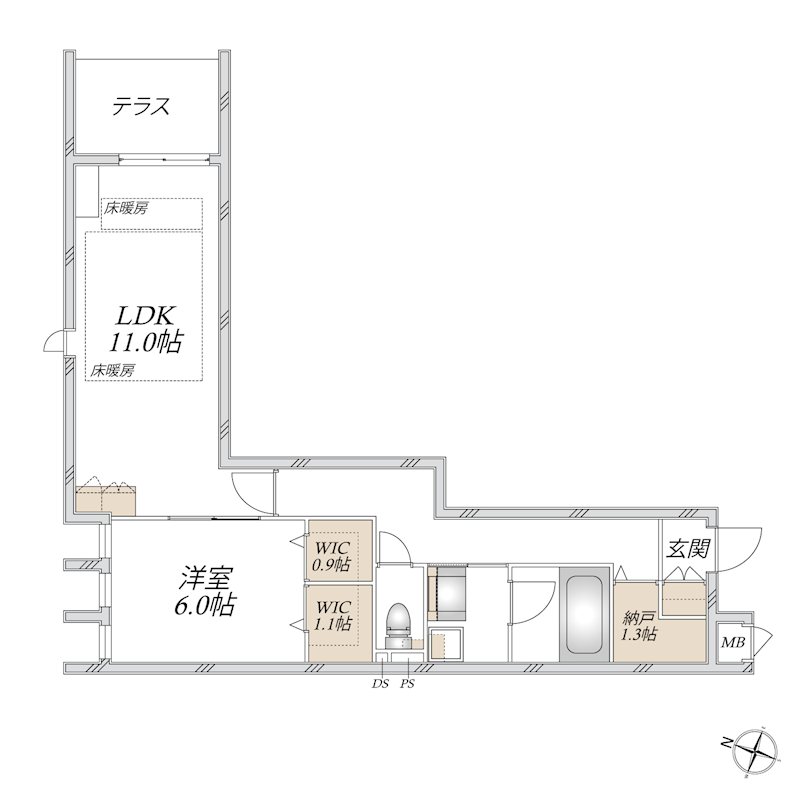 （仮称）蕨市中央２丁目メゾン 間取り