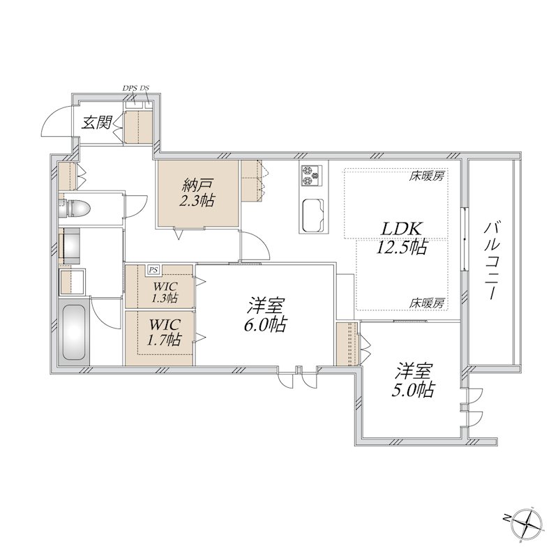 （仮称）蕨市中央２丁目メゾン 間取り