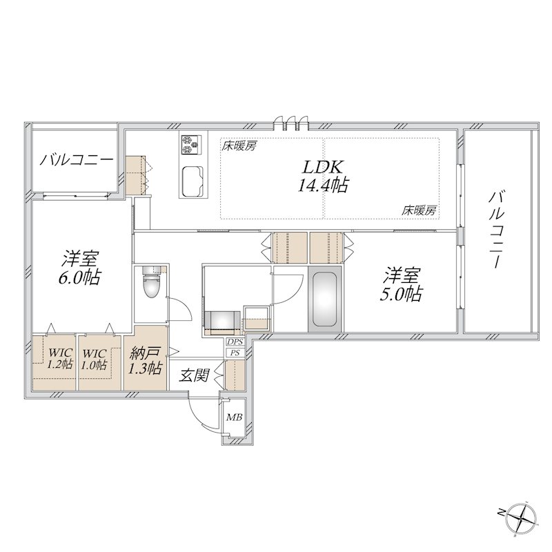 （仮称）蕨市中央２丁目メゾン 間取り