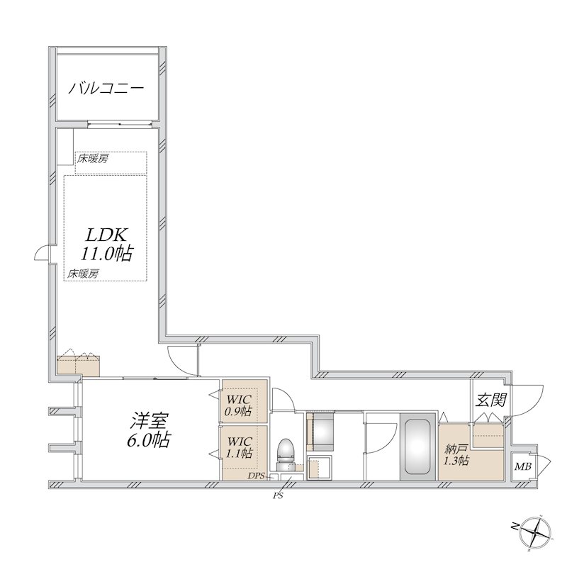 （仮称）蕨市中央２丁目メゾン 間取り